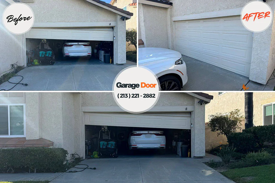 Before and after: garage door repair Millersburg, PA
